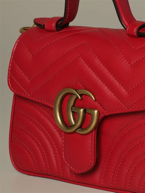 gucci drawstring bag red|Gucci crossbody bucket bag.